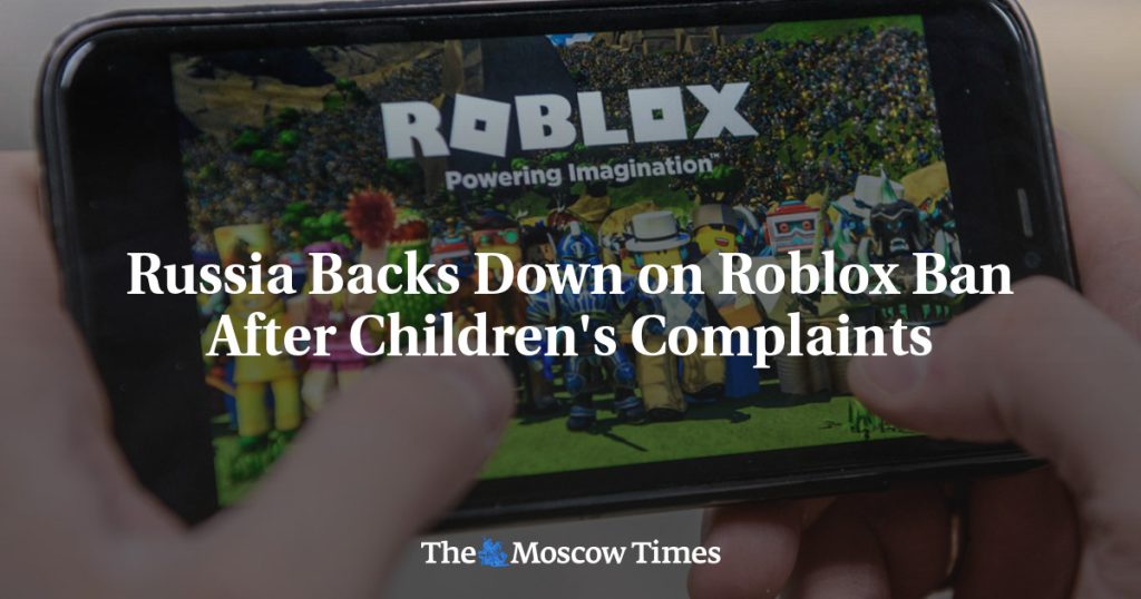 Россия отступила от запрета Roblox после жалоб детей