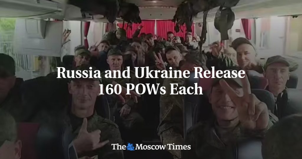 Россия и Украина освободили по 160 военнопленных каждая