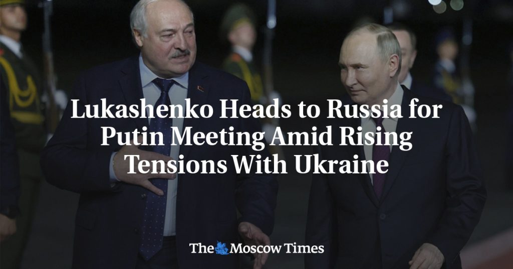 Лукашенко отправляется в Россию на встречу с Путиным на фоне растущей напряженности с Украиной