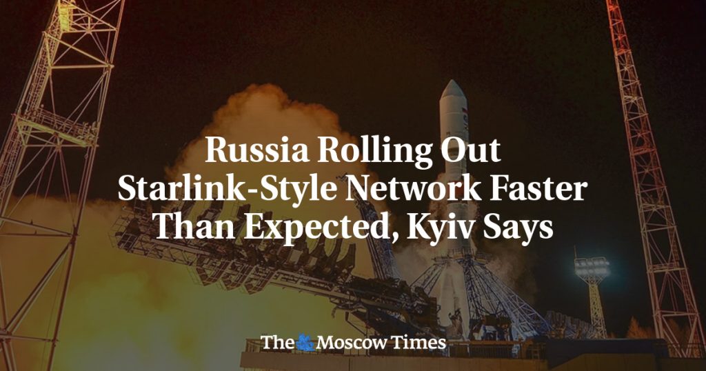 Киев заявляет, что Россия разворачивает сеть по типу Starlink быстрее, чем ожидалось Киев заявляет, что Россия разворачивает сеть по типу Starlink быстрее, чем ожидалось